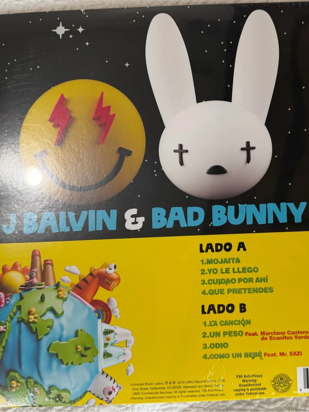 Oasis - J Balvin & Bad Bunny Vinyl LP (SEALED) - Picture 2 of 2